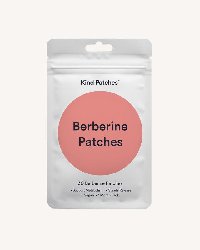 30 Berberine Patches, Steady Release, Vegan, 1 Month Pack