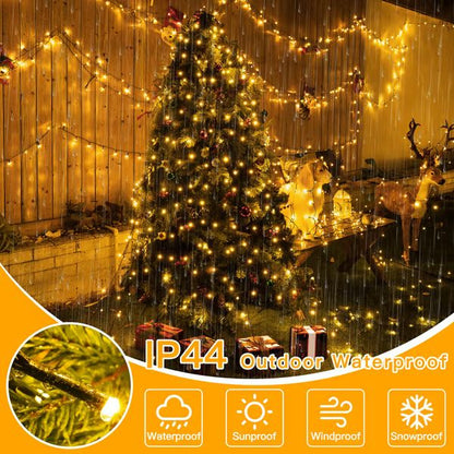 🎁Christmas Sale 50% OFF🎅Christmas Tree Waterfall Lights with Ring