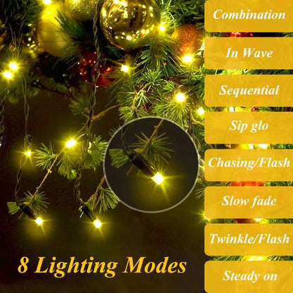 🎁Christmas Sale 50% OFF🎅Christmas Tree Waterfall Lights with Ring