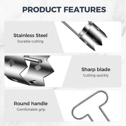 Set of 2 stainless steel fruit and vegetable seed removers