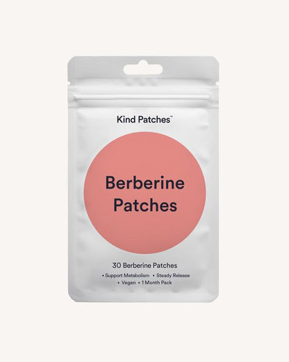 30 Berberine Patches, Steady Release, Vegan, 1 Month Pack
