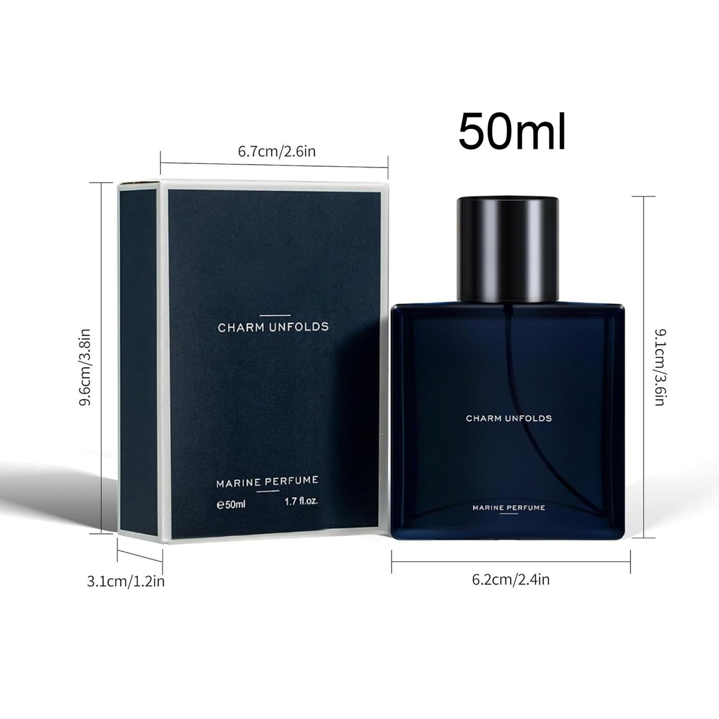 🔥HOT SALE 50% OFF🔥Long Lasting Midnight Marine Man Cologne-1.7oz(50ml)