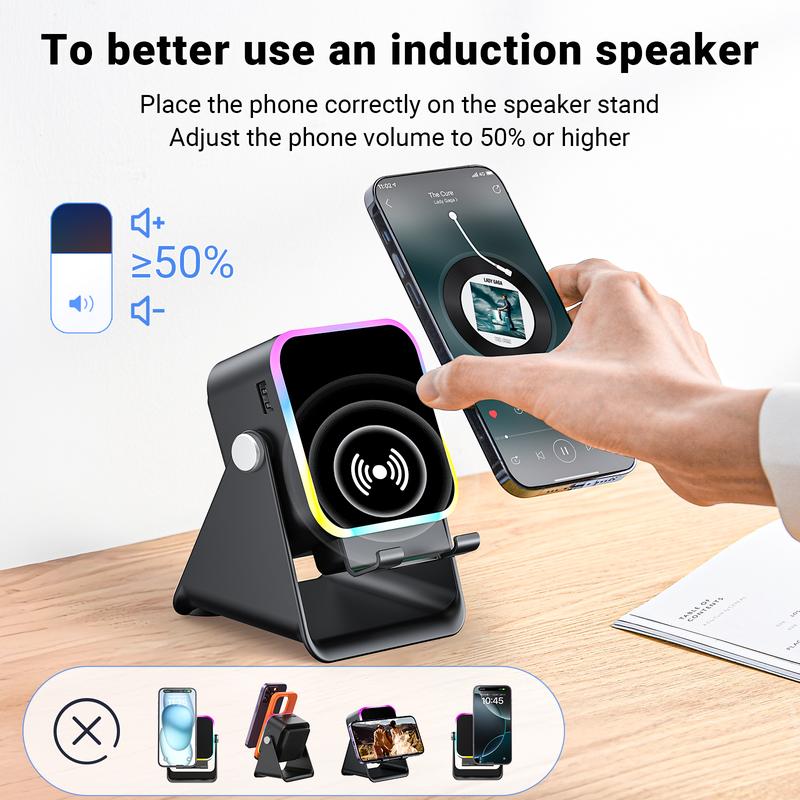Wireless Induction Audio Speaker Stand