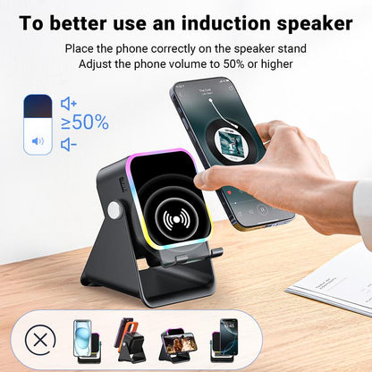 Wireless Induction Audio Speaker Stand