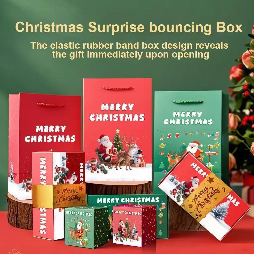 🎁Christmas Sale 50% OFF🎅🎄 Unique Folding Bouncing Christmas Gift Box