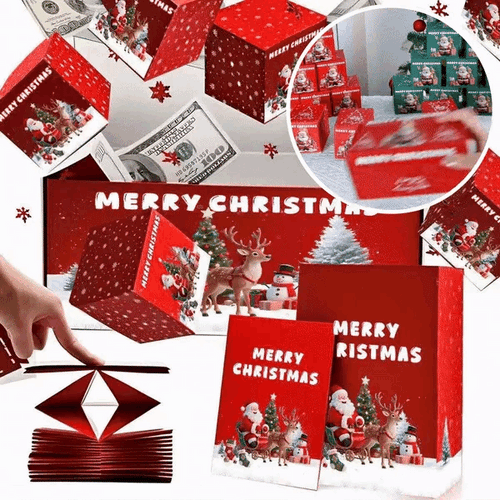 🎁Christmas Sale 50% OFF🎅🎄 Unique Folding Bouncing Christmas Gift Box