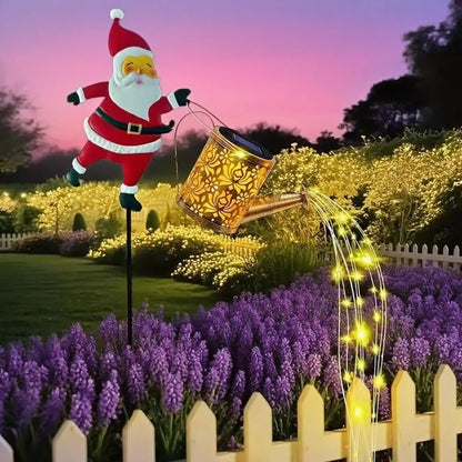 🎁Christmas Sale 50% OFF🎅✨Santa Watering Can Solar Light with Ground Stake